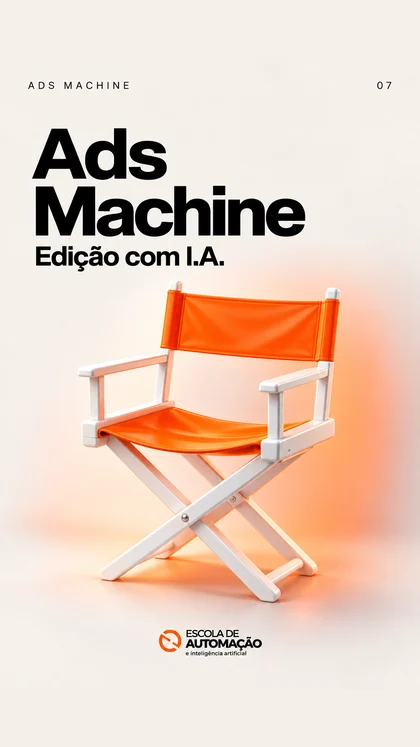 Capa Ads Machine, edição com IA